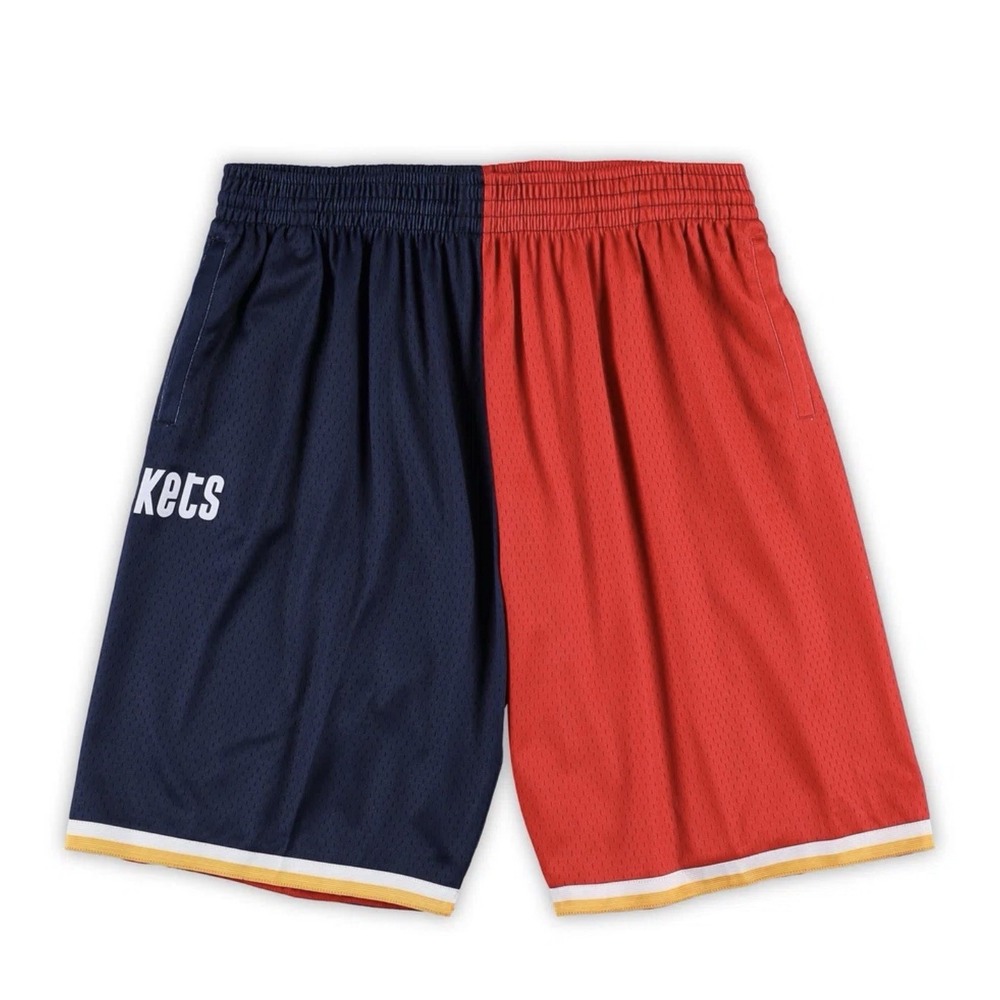 Houston Rockets Mitchell & Ness Hardwood Classics Split Swingman Shorts 2XLT NWT